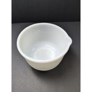 Vintage Fire King For Sunbeam Milk Glass Mixing Bowl 6.5" Diameter